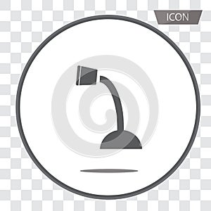 Microphone vector icon isolated on background.