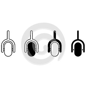 Microphone vector icon set. audio illustration sign collection. broadcast symbol on white background.