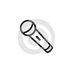 Microphone vector icon. simpe flat vector illustration