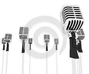 Microphones Speeches Shows Mic Music Performance