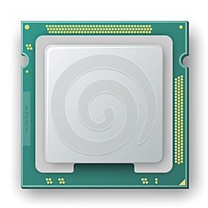 Microprocessor, chip, electronic components icon