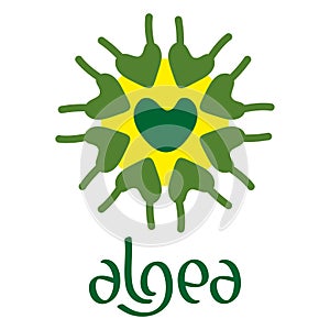 Microscobic Algea Icon and Logo Design