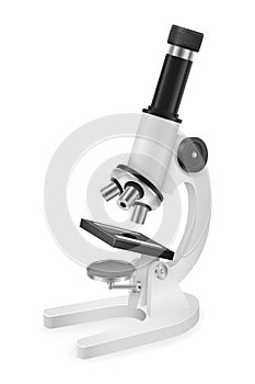 microscope for chemical and biological research vector illustration