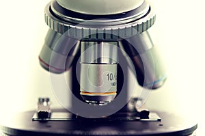 Microscope close-up