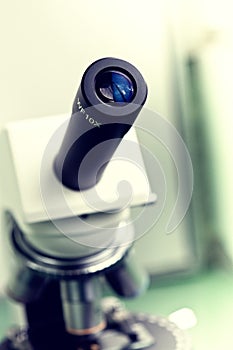 Microscope close-up