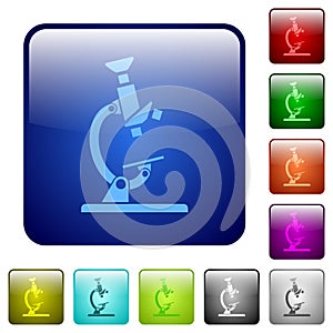 Microscope color square buttons