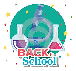 microscope with erlenmeyer flask elementary suppies