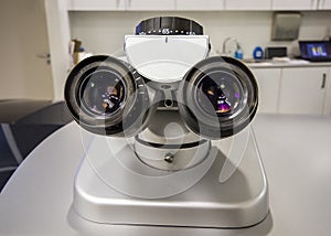 Microscope in eye clinic