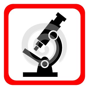 Microscope icon. isolated sign symbol. Vector illustration.