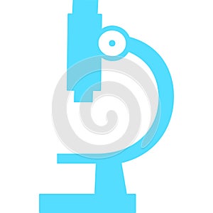 Microscope icon set. Symbol of science, chemistry, pharmaceutical instrument, microbiology magnifying tool. Microscope flat style