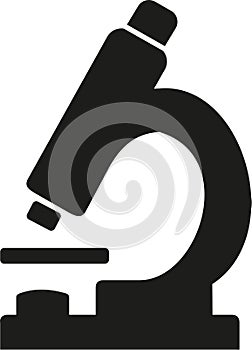 Microscope icon vector