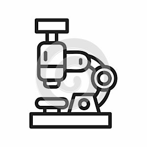 Microscope icon vector image.