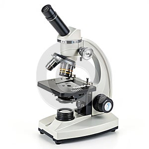 Microscope illustration isolated on white background