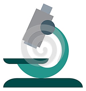 Microscope Isolated Color Vector Icon
