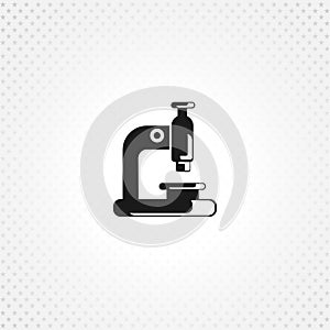 microscope isolated solid icon on white background