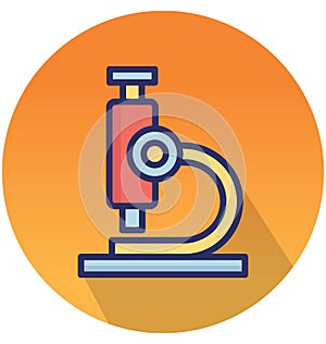 Microscope Isolated Vector icon that can easily modify or edit