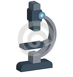 Microscope Isolated Vector Icon Editable