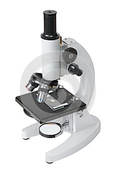 Microscope isolated on white