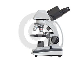 Microscope isolated on white background