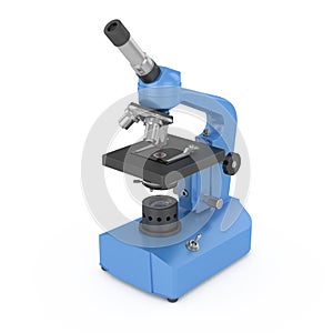 Microscope isolated on white background