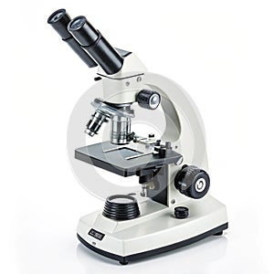Microscope isolated on white background