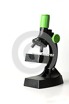Microscope isolated on white background