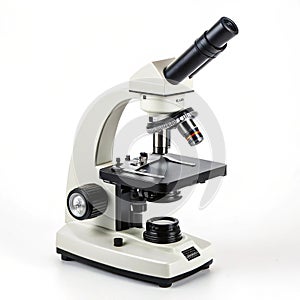 Microscope isolated on white