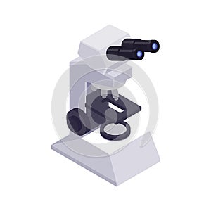 Microscope Isometric Icon