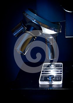 Microscope in the laboratory