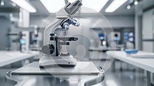 The microscope in laboratory.AI generated image