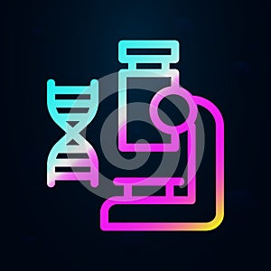 Microscope, laboratory nolan icon. Simple thin line, outline vector of bioengineering icons for ui and ux, website or mobile