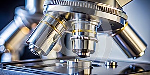 Microscope Ocular Objective closeup Generative By AI