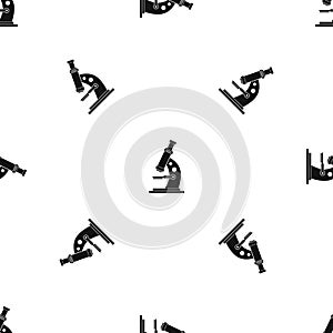 Microscope pattern seamless black