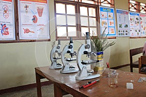 microscope at school for practicum