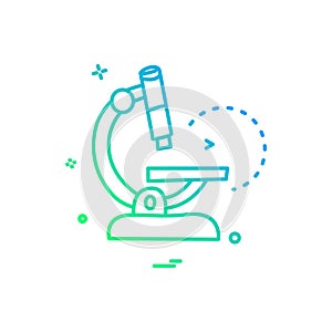 microscope science icon vector design