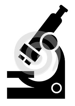 Microscope sign icon