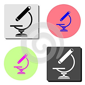 Microscope. flat vector icon