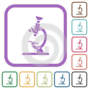 Microscope simple icons