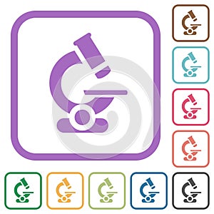 Microscope simple icons