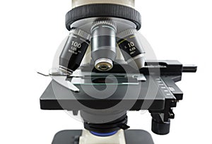 Microscope slide sample medical research