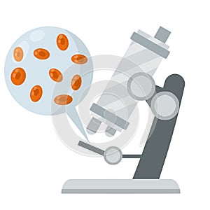 Microscope. Study of microcosm. Education and science