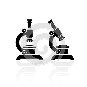 Microscope vector icon