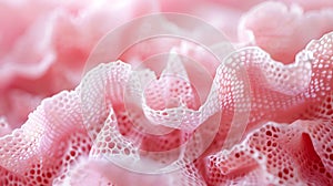 Microscope view of 3D-printed tissue matrix medical innovation. Generative AI Illustration.