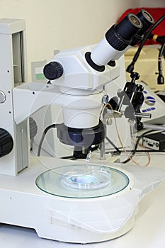 Microscopes laboratory classroom equipment education theme