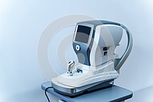 Microscopic apparatus for checking eyesight close-up. Ophthalmology and treatment of eye diseases