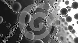 Microscopic cells forming complex biological network structure