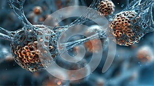 microscopic cellular network structure