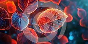 Microscopic Cellular Structures A Vivid Visualization of Biological Processes