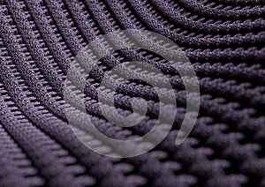 Microscopic close up of fabric or fibres with depth of field