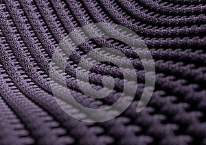 Microscopic close up of fabric or fibres with depth of field photo